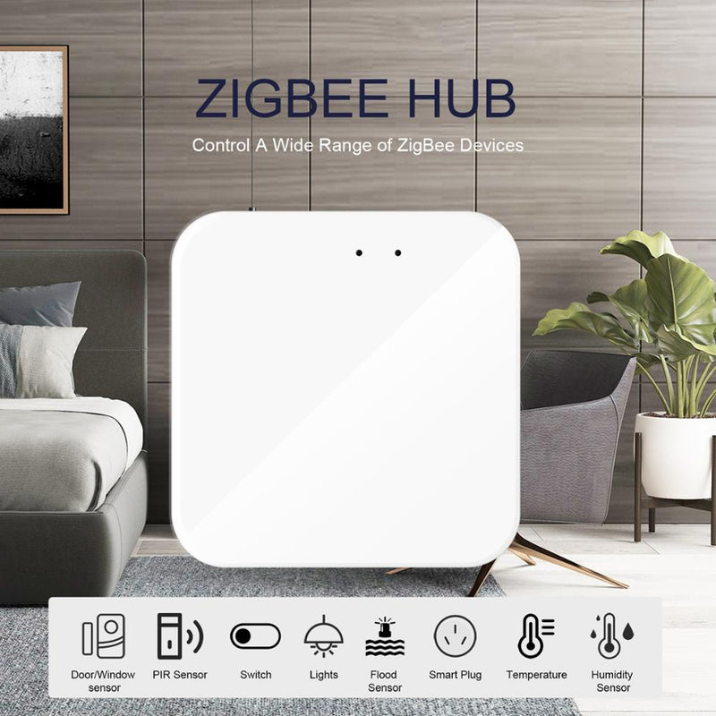 Smart Hub Zigbee 3.0 Hub Gateway: WiFi Smart Home Bridge Wireless Remote  Controller, App& Voice Control, Compatible with Alexa/Google Home,Work with